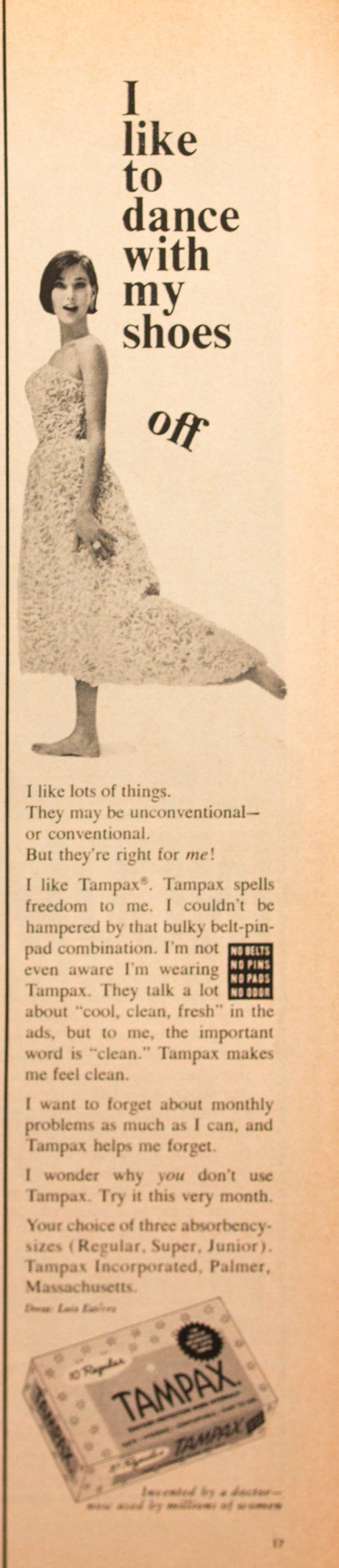 1965 Tampax Tampons